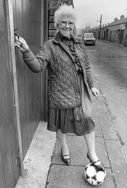 Cissie Charlton, mother of Bobby and Jack Charlton pictured in the North East of