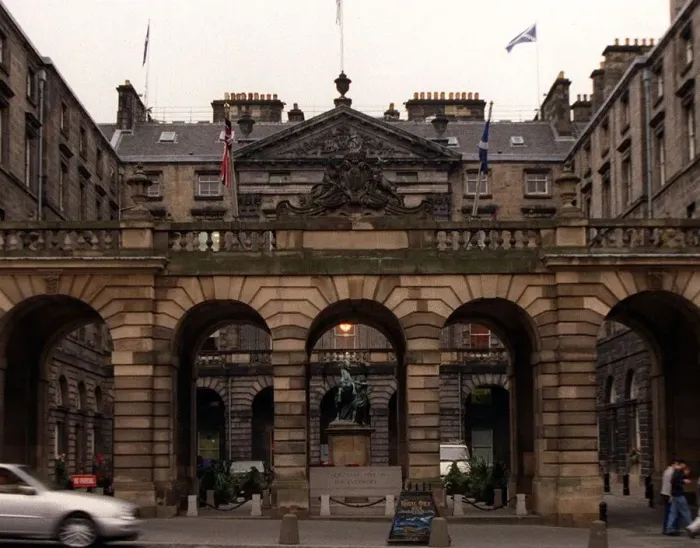 Framed Print : City Chambers building Edinburgh October 1999 local government headquarters in