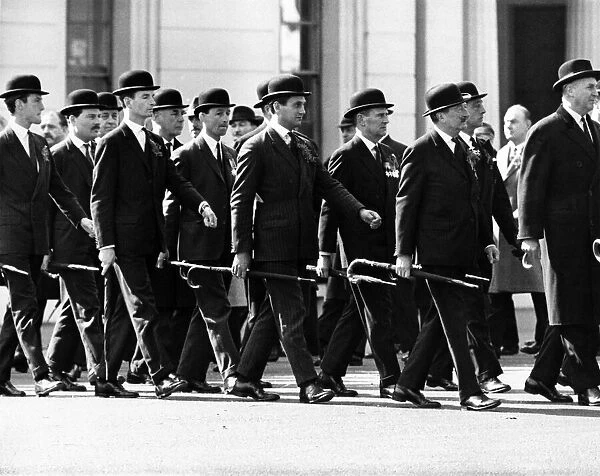 Civil Servants on parade. Circa 1970 P000069