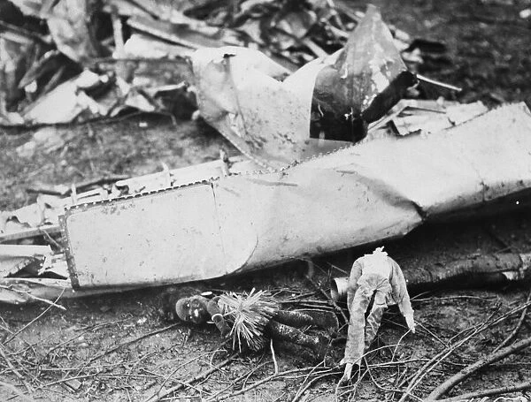 Clacton air crash 1940. German Heinkel He 111 crashed during a minelaying sortie