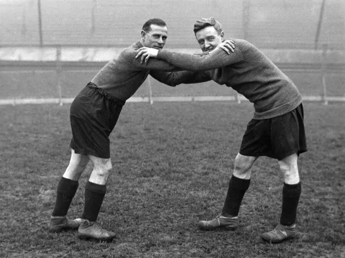 Framed Print : Clapton Orient F. C. Downing and Broadbent. DM17214. B c. 1927