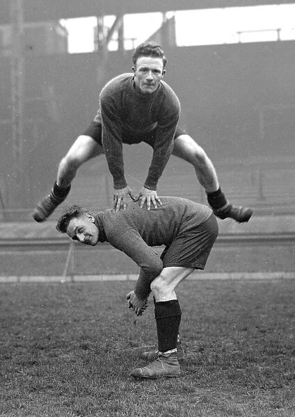 Clapton Orient F. C. in training. Lawrence and Galbraith. DM17214. c. 1927