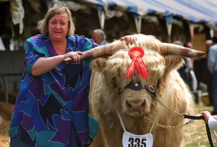 Framed Print : Clarissa Dickson-Wright of TVs Two Fat Ladies at Royal Highland Show Ingliston with Framed Print : Clarissa Dickson-Wright of TVs Two Fat Ladies at Royal Highland Show Ingliston with