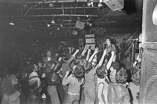 The Clash performing at The Rock Garden in Middlesbrough, 19th May 1977