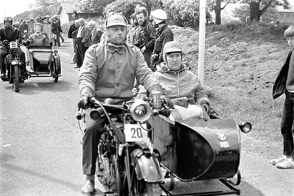 Classic. Motorsports. I. O. M. TT. Racing. Vintage Rally of Motor Cycles
