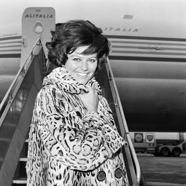 Claudia Cardinale, Actress, London Heathrow Airport, 20th February 1965