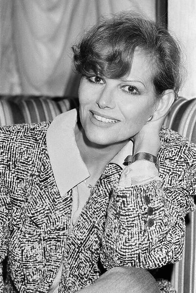 Claudia Cardinale, Italian actress in London to promote her latest film, History