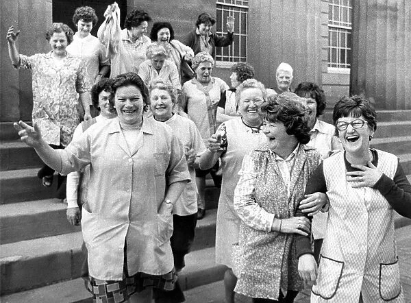 These cleaners from Northumberland County Council have just found out they don