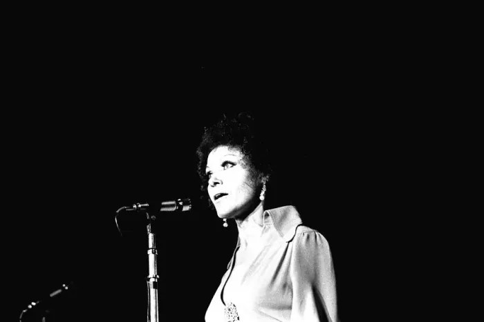 Framed Print : Cleo Laine, who was appearing at the Newcastle Festival in October, 1970 Framed Print : Cleo Laine, who was appearing at the Newcastle Festival in October, 1970