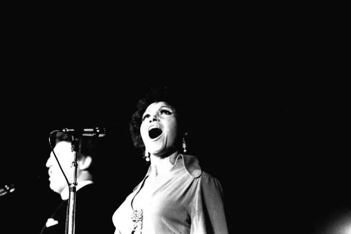 Framed Print : Cleo Laine, who was appearing at the Newcastle Festival in October, 1970 Framed Print : Cleo Laine, who was appearing at the Newcastle Festival in October, 1970