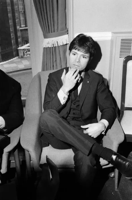 Framed Print : Cliff Richard gives a press conference during Eurovision Song Contest rehearsals