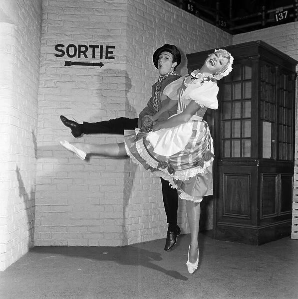 Cliff Richard and Jacqueline Daryl on the set of the film Summer Holiday. 19th July 1962