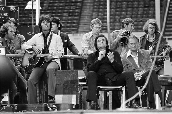 Cliff Richard, Johnny Cash and Billy Graham at the Spree 73
