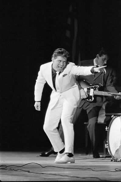 Cliff Richard performing in concert in Rochester, New York, USA