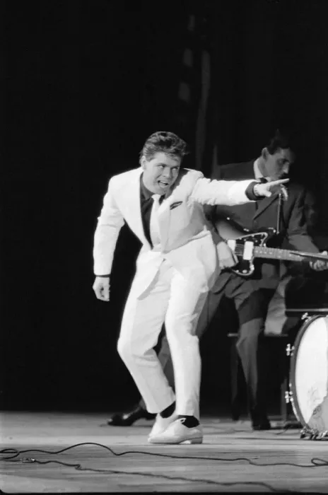 Framed Print : Cliff Richard performing in concert in Rochester, New York, USA Framed Print : Cliff Richard performing in concert in Rochester, New York, USA