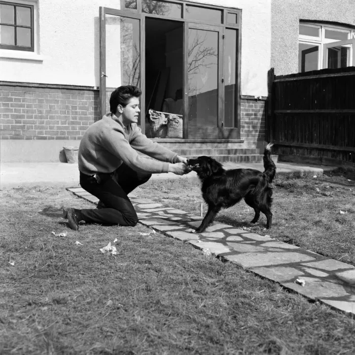 Framed Print : Cliff Richard pictured at his new house in Winchmore Hill, North London