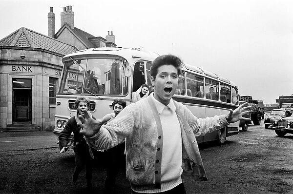 Cliff Richard with his tour bus. 13th March 1963 Local Caption watscan