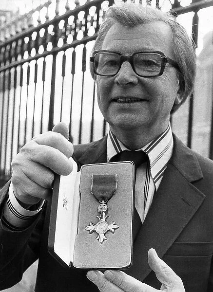 Clive Dunn Actor with his OBE who was best known for his character Corporal Jones inm