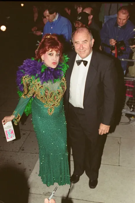 Framed Print : Clive James arrives for the 1995 Comedy Awards with Margarita Pracatan