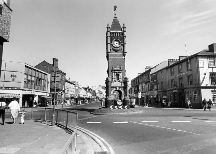 Framed Print : Clock Tower, Redcar, 5th July 1993 Framed Print : Clock Tower, Redcar, 5th July 1993