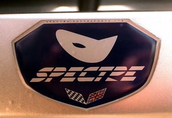 Close up of Logo £90, 000 Spectre GT2 Car