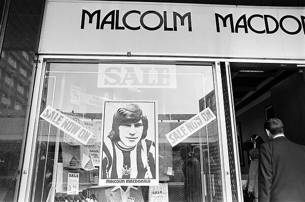 Clothes Shop owned by Malcolm MacDonald, Newcastle United Striker