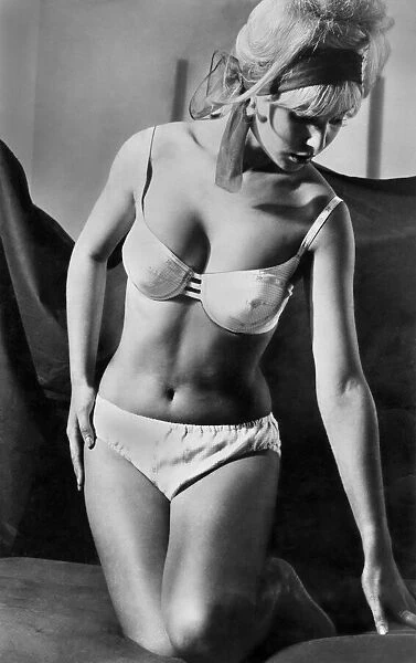 Clothing Beach. New swimwear for Spring 1963, here is one style that has not gone out of