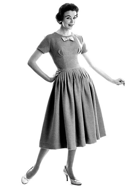 Clothing Dress Fashion 1958. January 1958 P011127