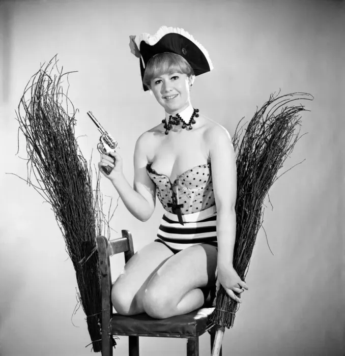 Framed Print : Clothing: Fancy dress: Anita Penney seen here wearing a mask Framed Print : Clothing: Fancy dress: Anita Penney seen here wearing a mask