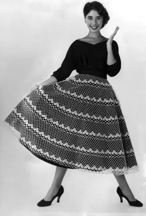Framed Print : Clothing Fashion 1955. October 1955 P021271