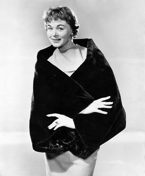 Clothing Fashion 1957: Model Jackie Jackson. December 1957 P021514