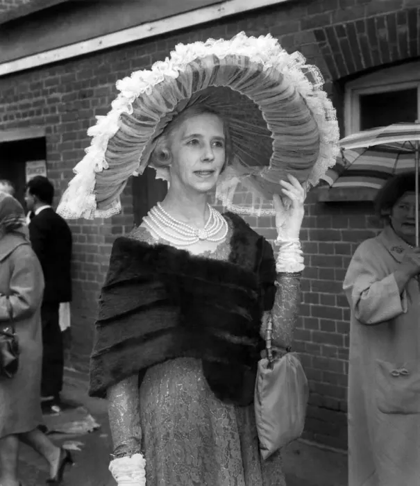 Framed Print : Clothing. Fashion: Ascot Hats. Mrs. James Elliott of Lincolnshire