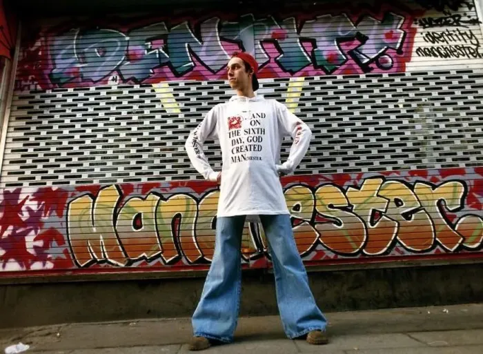 : Clothing Fashion January 1990 And on the sixth day God created MANchester : Clothing Fashion January 1990 And on the sixth day God created MANchester