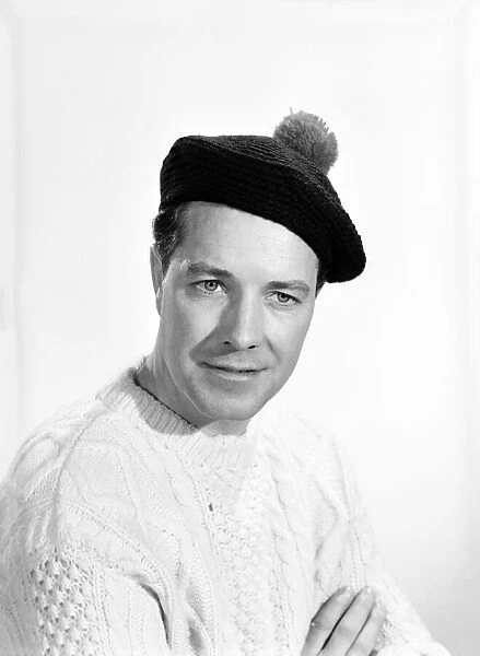 Clothing: Fashion: Menswear: Man wearing Portofino Beret. Model: Roy Curtis. 1966 B1994a