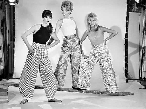 Clothing: Fashion: Trousers: Woman wearing Dutch pants. 1966