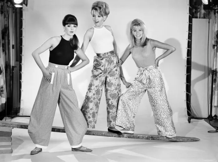Framed Print : Clothing: Fashion: Trousers: Woman wearing Dutch pants. 1966