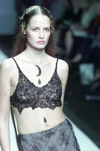 Clothing by Maria Grachvogel 1998 modelled by Model during London Fashion Week