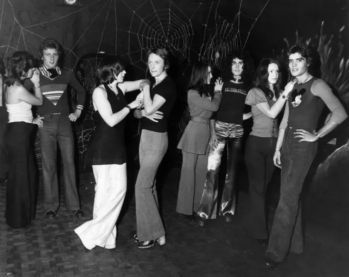 Framed Print : Clothing: Men (1972). The latest craze to hit the Glasgow discotheques is the Posers