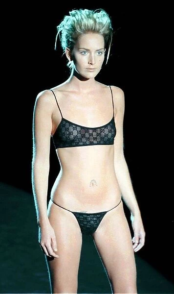Clothing Underwear October 1997 Milan Fashion Week 1997 A model wearing