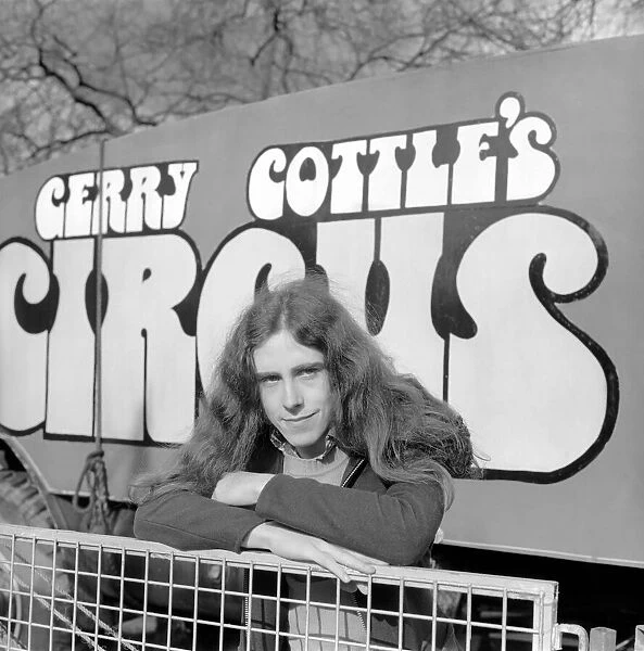 Clown John Grimaldi pictured at the circus at Finsbury Park, London. April 1975 75-1773