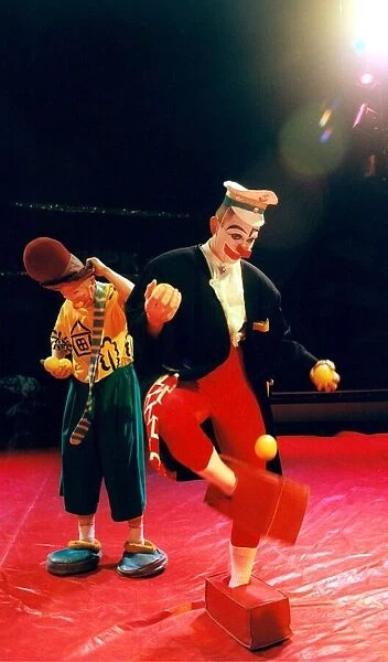 Clowns performing in the Moscow State Circus