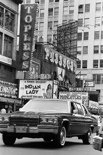 Clubs and movie houses in New York. September 1983
