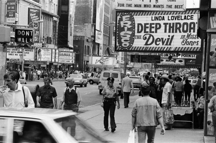 Framed Print : Clubs and movie houses in New York. September 1983 Framed Print : Clubs and movie houses in New York. September 1983