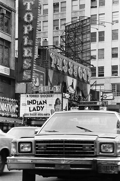 Clubs and movie houses in New York. September 1983