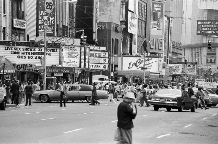 Framed Print : Clubs and movie houses in New York. September 1983 Framed Print : Clubs and movie houses in New York. September 1983