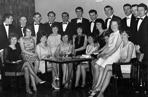 Clyde F. C. players with their wives and sweethearts at the annual Shawfield dance