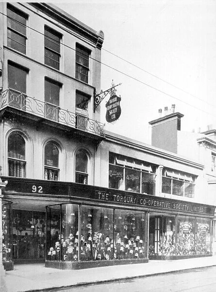 The Co-Op store in Torquays Union Street which was demolished in the 1970s to make