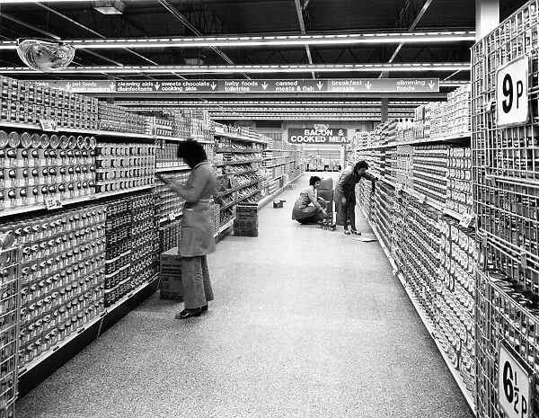 Co-op supermarket in Stoke 1975
