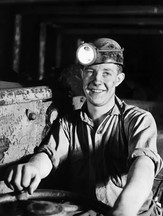 Framed Print : Coal Miner James Turner from Newcastle who drives an electric shuttle car down the mine