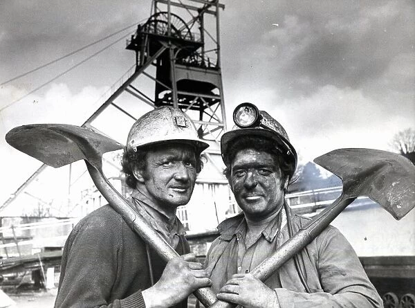 Coal - Miners - Miners came up from underground for the last time, at Britannia Colliery